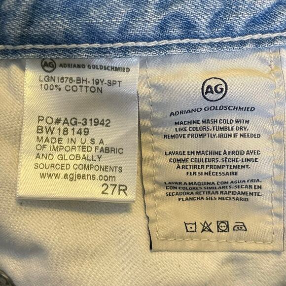 AG Adriano Goldschmied Women's Phoebe Vintage High Rise Jean Tapered Leg Size 27 - Picture 15 of 16